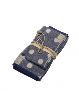 FAZZINI SET SPUGNE POIS blue